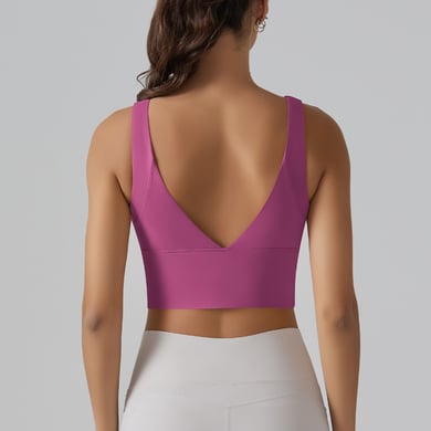 1 piece High Elasticity One-Piece Fixed Cup Yoga Sports Underwear Women's Sport Clothing h5 Picture6