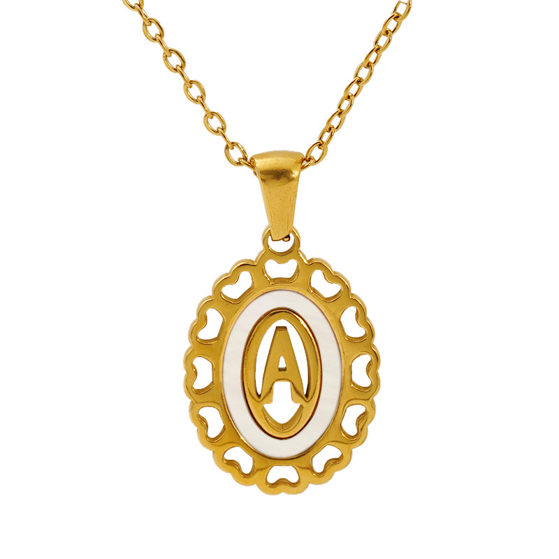 1 Piece Hip-Pop/Rock Letter Stainless Steel 18K Gold Plated Unisex Pendant Necklaces Picture5
