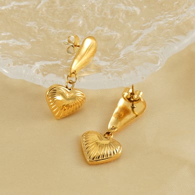1 Pair Light Luxury Fashion All-match Love Women's Pendant Earrings h5 Picture4