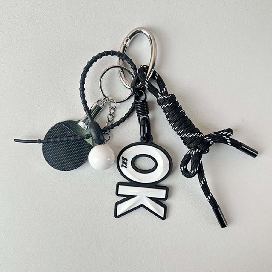 1 Piece Sport Series Black Color Women's Bag Charms Picture4