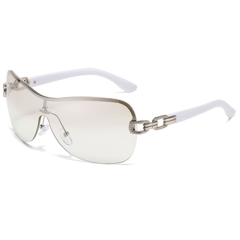 1 Stück Romantische Serie Elegante Patchwork Edelstahl Unisex Sonnenbrille Bild4