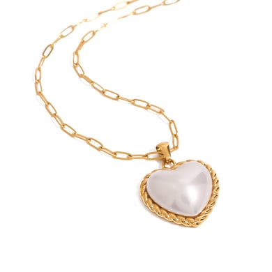 1 Stück Romantische Serie Süße Liebe/Herzform Edelstahl Gold Farbe Damen Anhänger Halsketten h5 Bild8