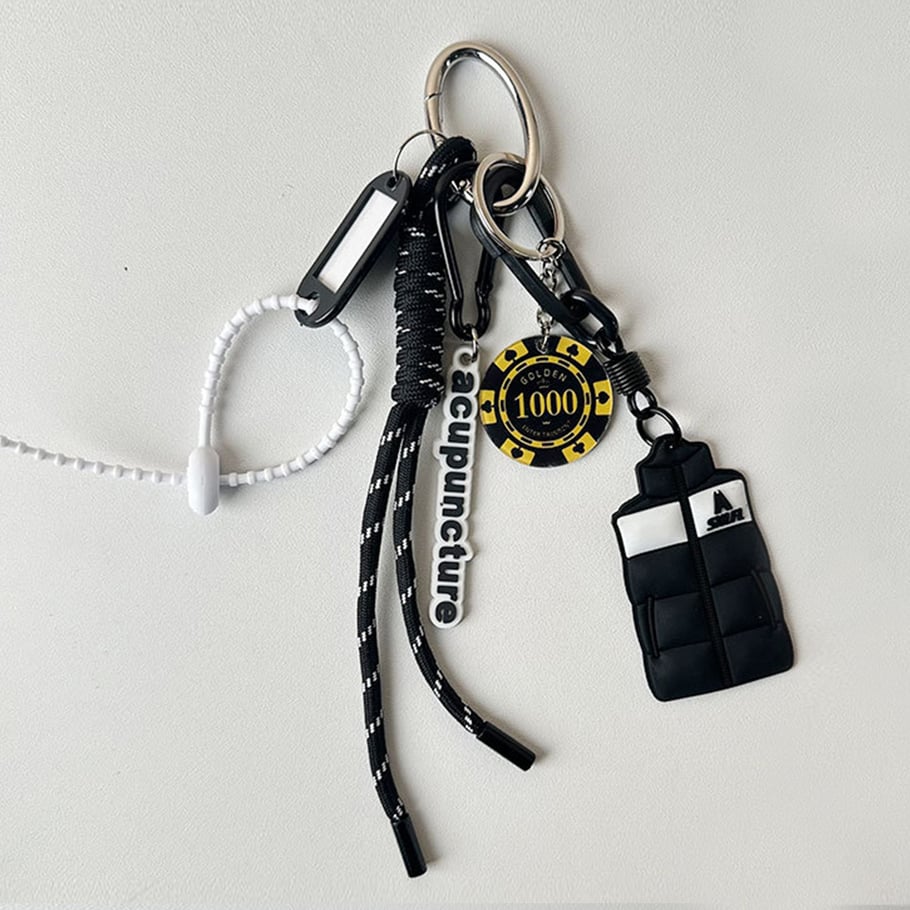 1 Piece Sport Series Black Color Women's Bag Charms Picture5