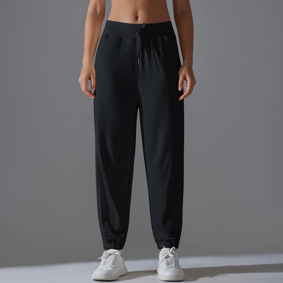 1 Piece Drawstring Solid Colored High Elasticity Daily Sports and Fitness Women's Sweatpants Picture6