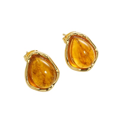 1 Paar Luxuriöse Serie Sexy Droplet Titan Stahl 18K vergoldet Frauen Tropfen Ohrringe h5 Bild6