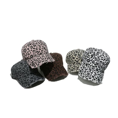 1 stuk Simple Series Retro Leopard Print Katoenen Dameshoeden h5 Afbeelding3