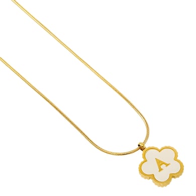 1 Stück Simple Series Daily Letter Edelstahl 18 Karat vergoldete Muschel-Halsketten für Damen h5 Bild8