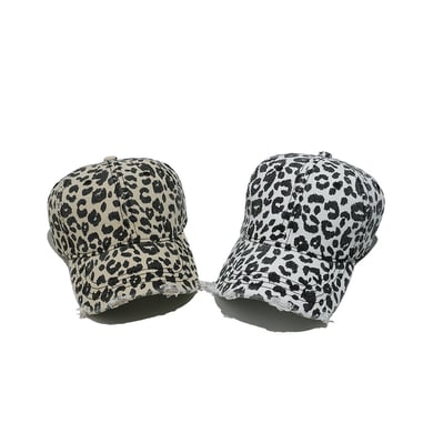 1 stuk Simple Series Retro Leopard Print Katoenen Dameshoeden h5 Afbeelding6