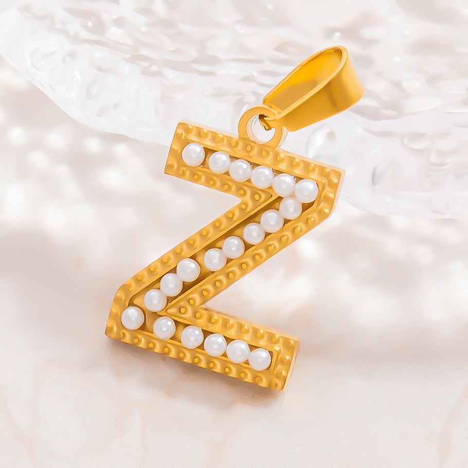 1 Piece Modern Series All-Match Letter Stainless Steel Gold Color DIY Women's Pendants Picture4