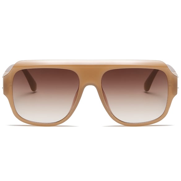 1 Stück Simple Series Casual Solid Color Kunststoff Damen Sonnenbrille