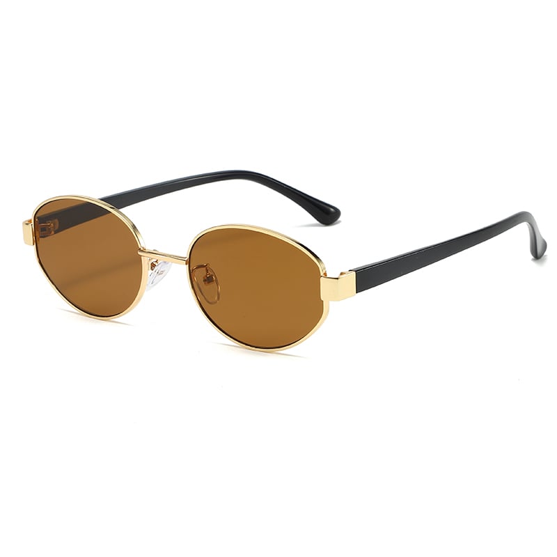 1 Paar Simple Series Simple Patchwork Edelstahl Unisex Sonnenbrille Bild6