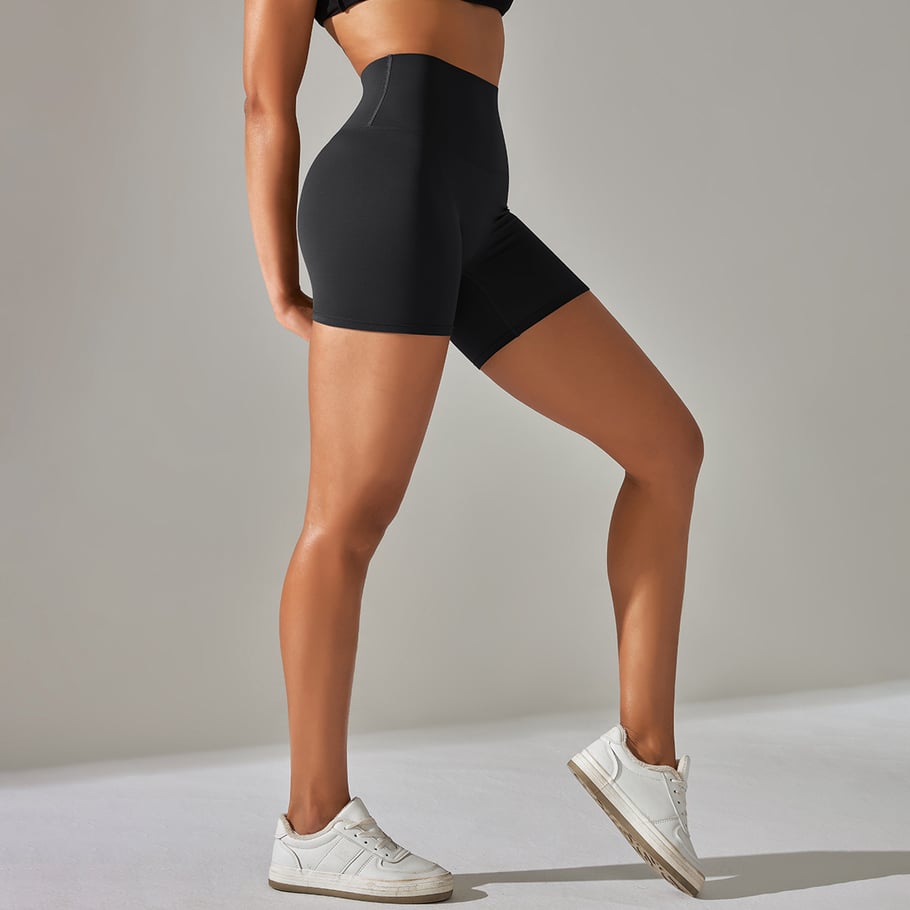 1 Piece Solid Color High Stretch Sports Yoga Cycling ShortsWomen's Sport  Clothing Picture5