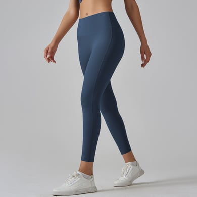 1 Piece High Waisted Nude Yoga Pants Seamless Women's Exercise Pants h5 Picture9