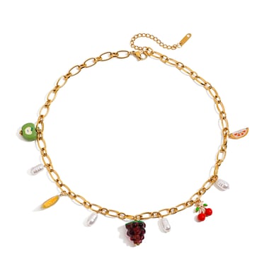1 Stück Romantische Serie Natürliche Pflanze Edelstahl Gold Farbe Damen Anhänger Halsketten h5 Bild6