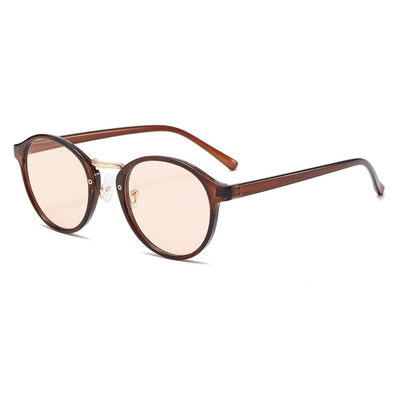 Lunettes de soleil pour femmes, 1 pièce, série simple, décontractées, couleur unie, en plastique Image6