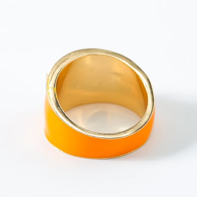 1 Piece Luxurious Series Dazzling Mixed Contrast Color Alloy Designable Drop Oil Women's Single Rings h5 Picture5