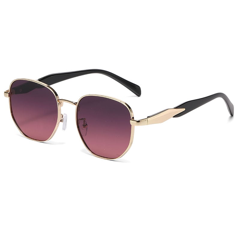 1 Pair Simple Series Casual Patchwork Stainless Steel Unisex Sunglasses Picture7
