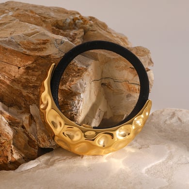 1 Paar Simple Series Casual Letter Edelstahl 18 Karat vergoldete Damen-Haarspangen h5 Bild4