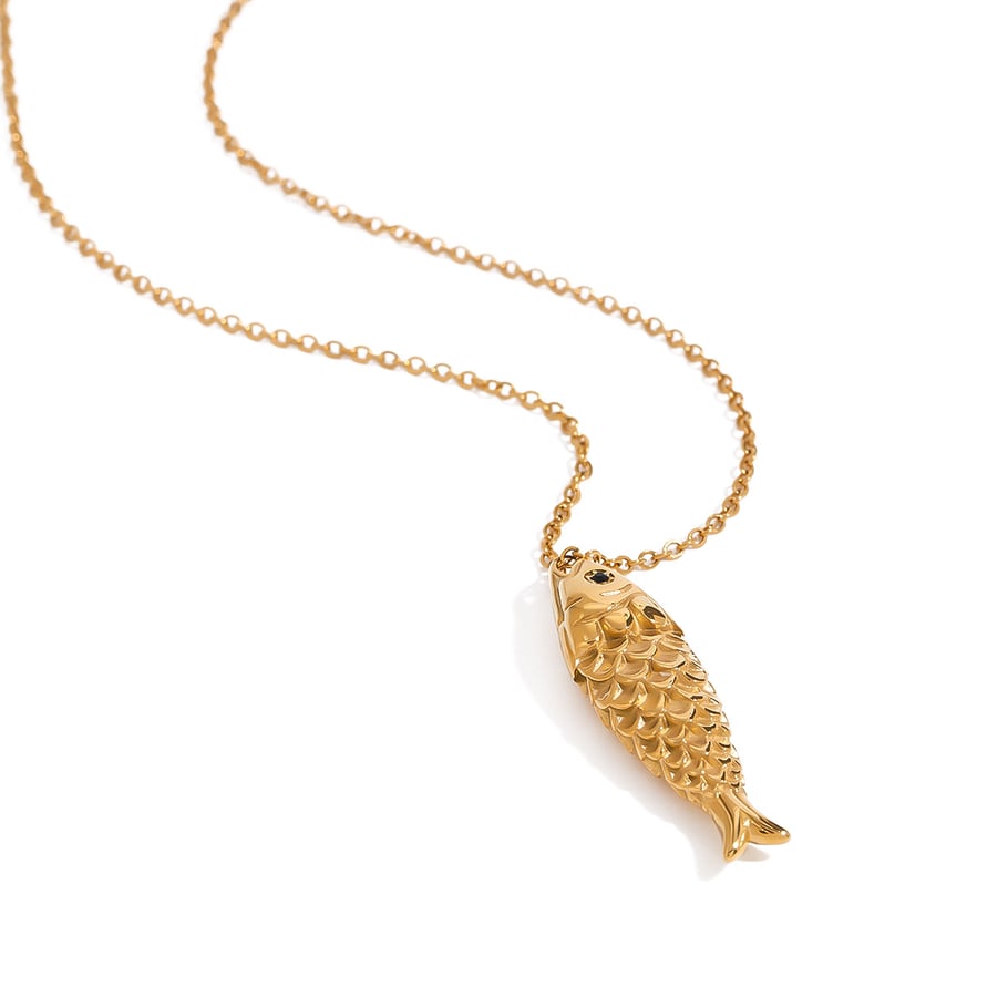 1 Stück Simple Series Europa und Amerika Schildkröte Edelstahl Gold Farbe Damen Anhänger Halsketten Bild9
