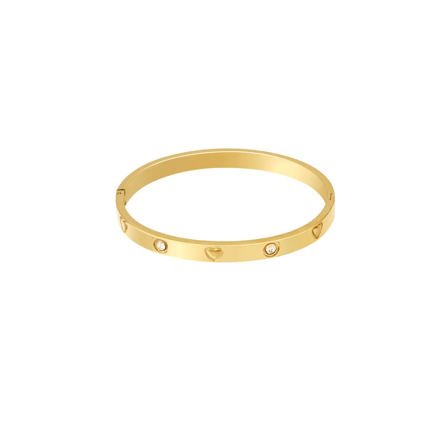 1 Piece Classic Series Simple Geometric Stainless Steel   Gold Color  Women's Bangles Picture12