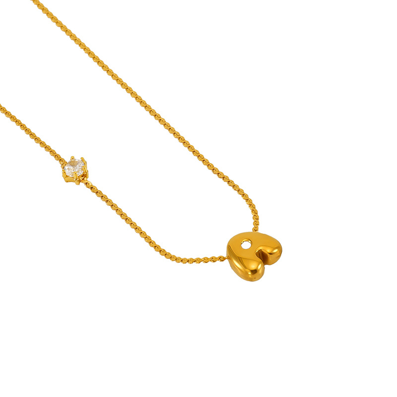 1 Piece Simple Series Daily Letter Golden Women’s Pendant Necklaces Picture5