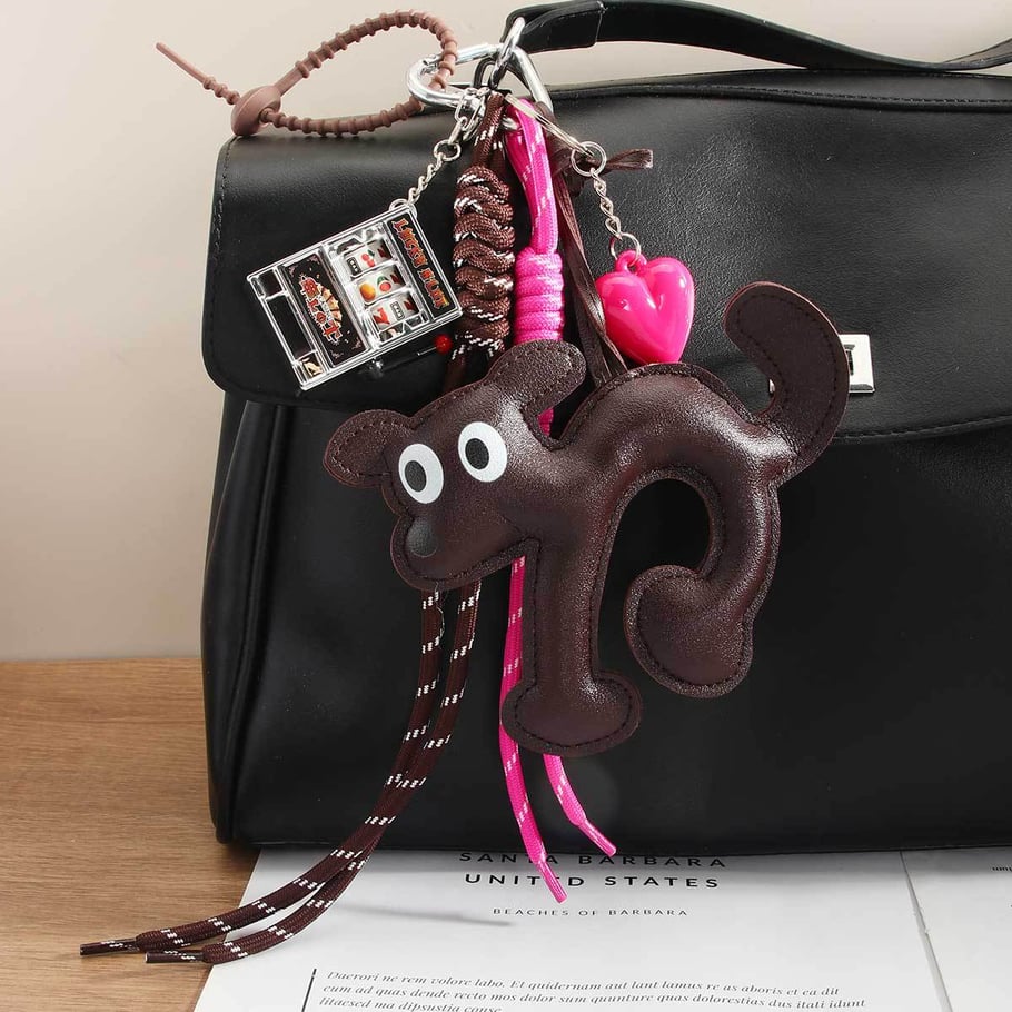 1 Piece Leather Cute Cat Women's Bag Charms Picture5