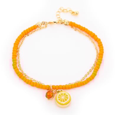 Pulseras unisex de cuentas de aleación con diseño de planta de vacaciones, serie romántica, 1 pieza h5 Imagen5