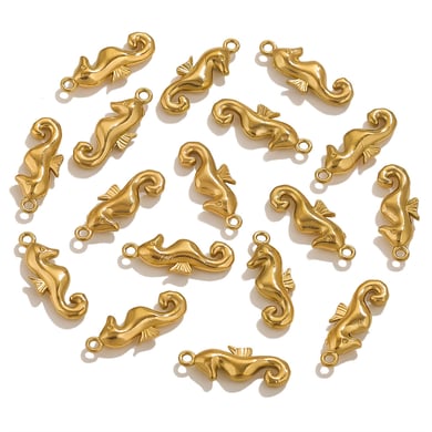 1 Piece Romantic Series Casual Seashell Stainless Steel Gold Color Women's Pendants h5 Picture3