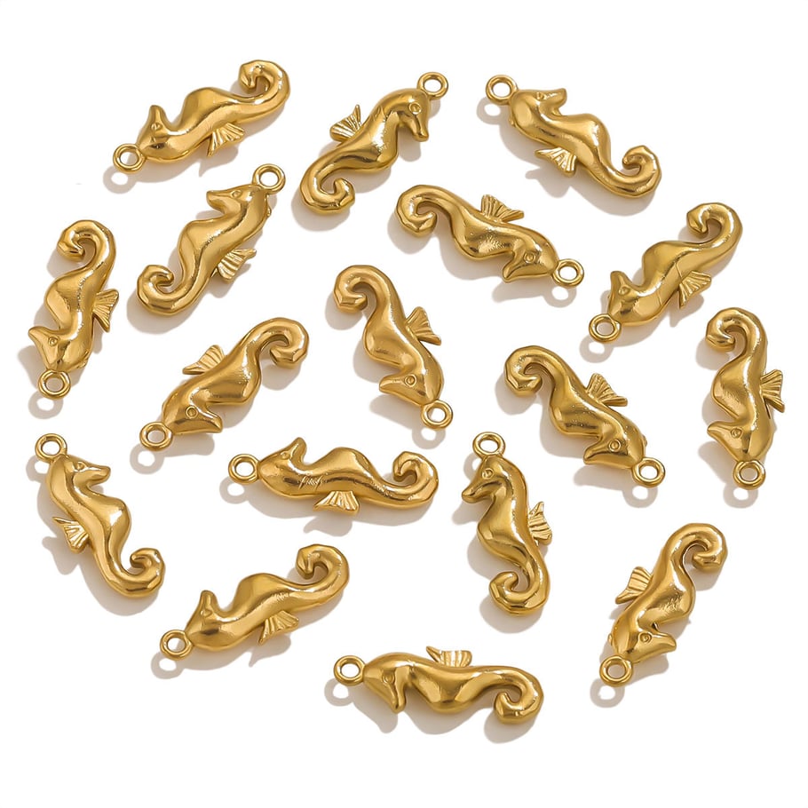 1 Piece Romantic Series Casual Seashell Stainless Steel Gold Color Women's Pendants Picture3