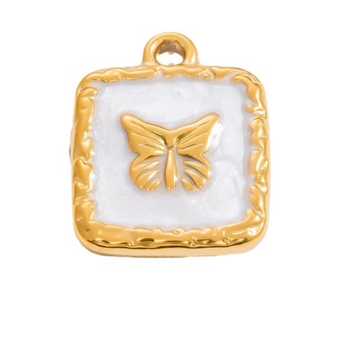 Colgante de acero inoxidable dorado con nudo de lazo retro de la serie clásica para mujer (1 pieza) h5 Imagen8