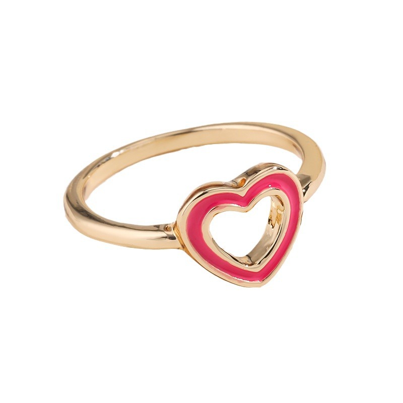 1 Stuk Romantische Serie Schattige Hart Legering Dames Ring Sets Afbeelding10