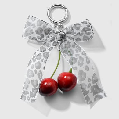 1 Piece Sweet Lace Leopard Bow Bag Charms h5 Picture9