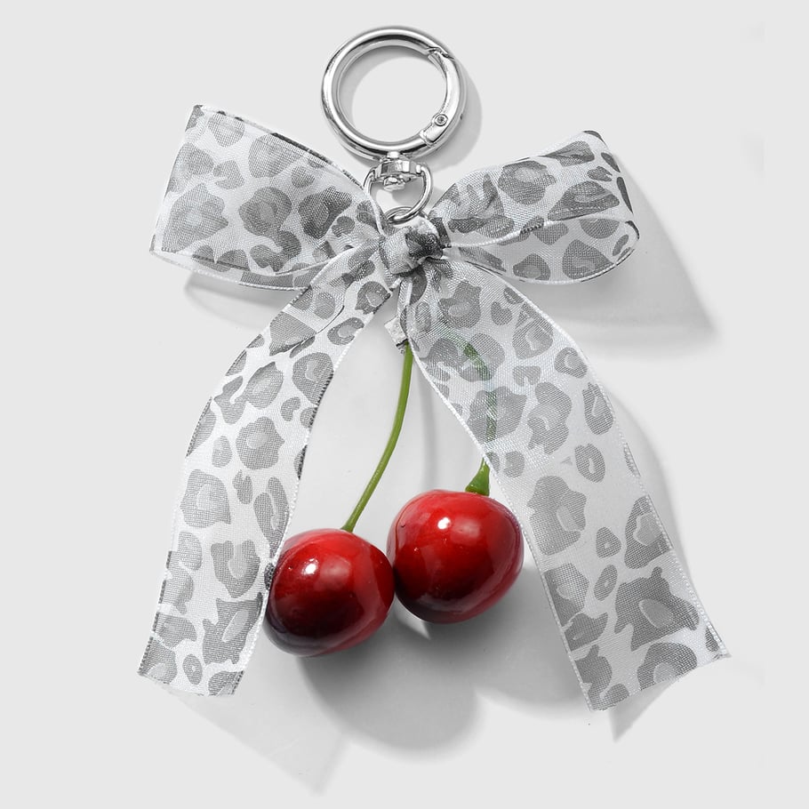 1 Piece Sweet Lace Leopard Bow Bag Charms Picture9