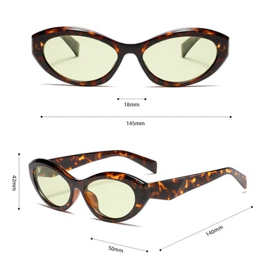 1 Paar Simple Series Daily Leopard Print Kunststoff Damen Sonnenbrille h5 Bild9