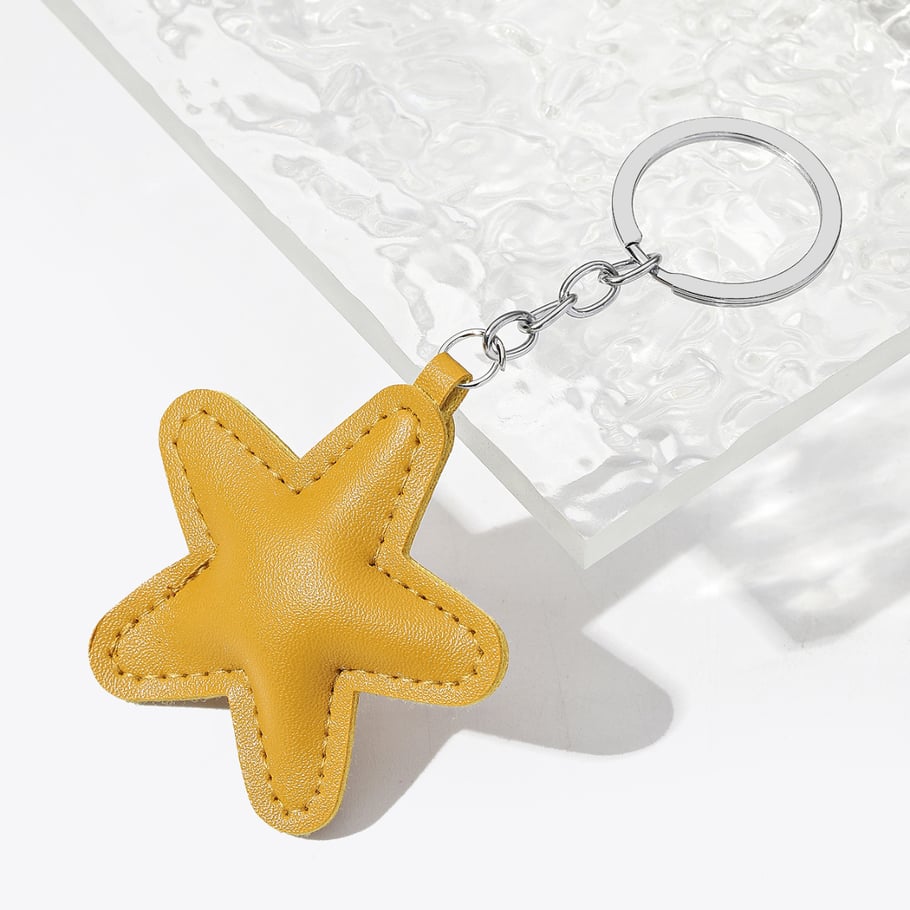 1 Piece Cute Leather Star Bag Charms Picture8