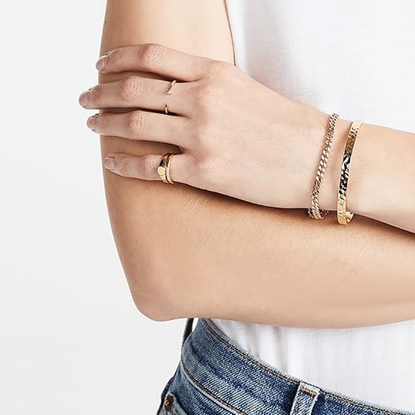 1 pezzo semplice serie classica anulare in acciaio inossidabile color oro anelli singoli da donna 2