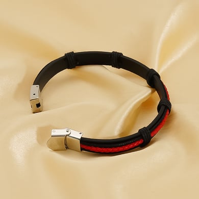 1 Paar Retro-Mode personalisierte Lederseil-Armbänder für Männer im kalten Stil, Nischen-geflochtene Lederarmbänder, Armbandschmuck für Frauen und Männer, Unisex-Armbänder h5 Bild5