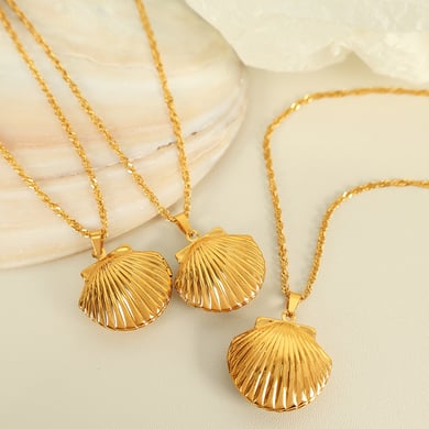1 Piece Simple Series Simple Turtle Stainless Steel 18K Gold Plated Women Pendant Necklaces h5 Picture4