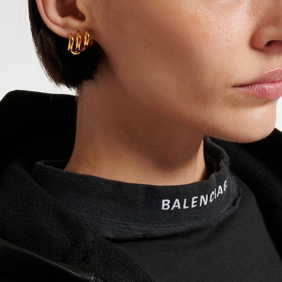 1 Pair Designable Series Minimalist Annular Line Stainless Steel Gold Color Women's Stud Earrings Picture4