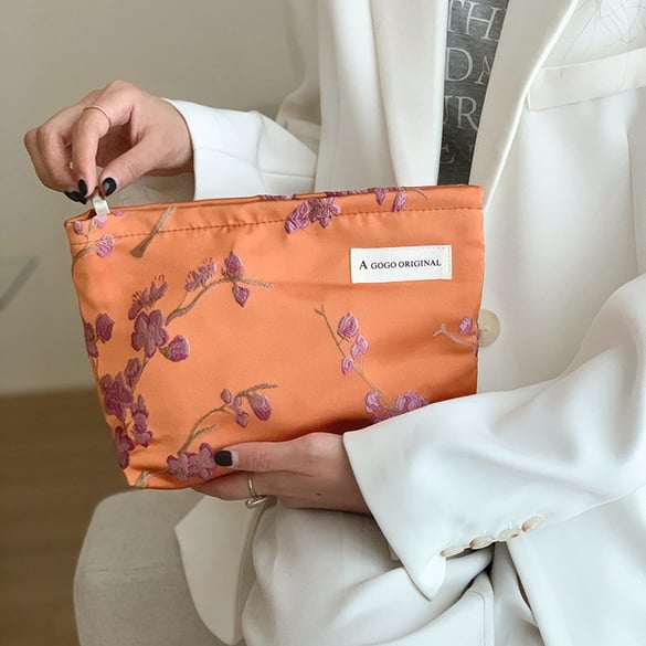 1 pieza Serie Romántica Elegante Flor Bolso de Poliéster para Mujer 2