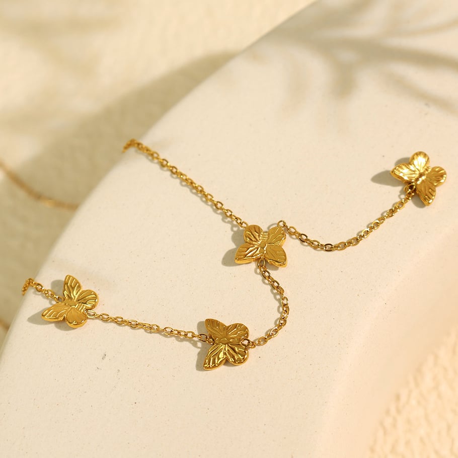 1 Piece Simple Series Sweet Animal Stainless Steel 18K Gold Plated Women Pendant Necklaces Picture3