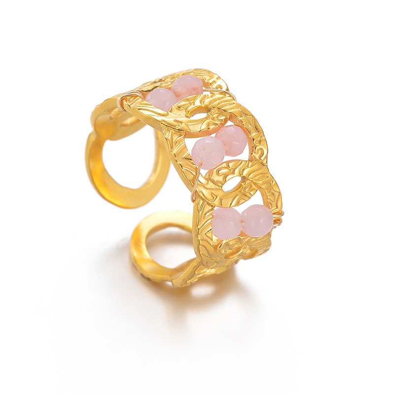 Bracelet pour femme en acier inoxydable, série simple, motif géométrique, 1 pièce Image2