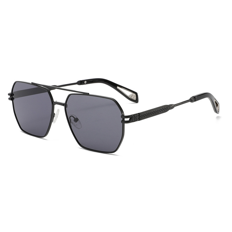 1 Pair of Retro Square - frame Metal Women's Sunglasses Picture5