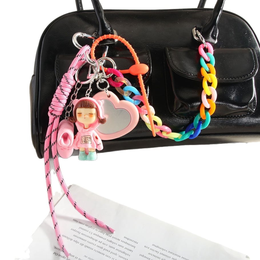 1 pieza de dijes para bolso de mujer de rayón con figura casual de serie simple Imagen6