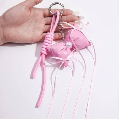 1 Piece Sweet Love Bow Knot  Women's Bag Charms h5 Picture6