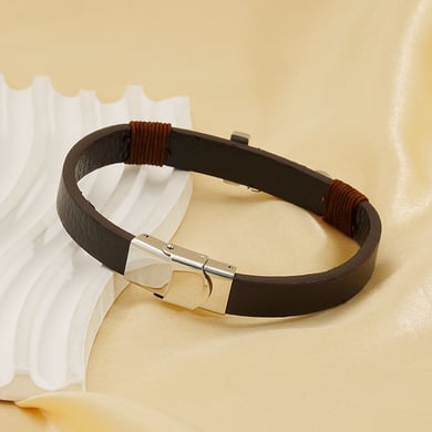 1 Stück Classic Series Retro Edelstahl Unisex Kettenarmbänder h5 Bild5