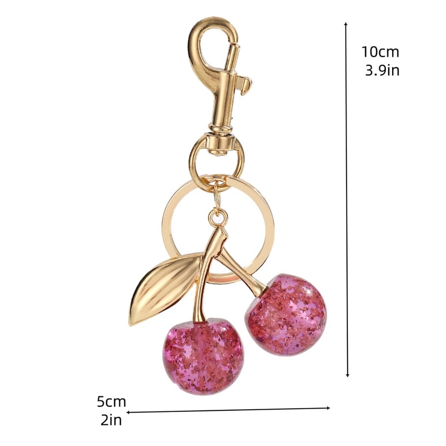 1 pezzo semplice serie dolce pianta resina color oro ciondoli per borse da donna Immagine8