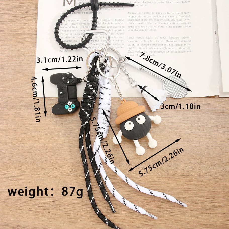 1 Piece Mini Badminton Women's Bag Charms Picture6
