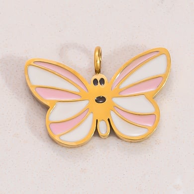 1 Paar Anhänger „Romantic Series Sweet Heart“ aus Edelstahl mit 18 Karat Vergoldung für Damen h5 Bild3