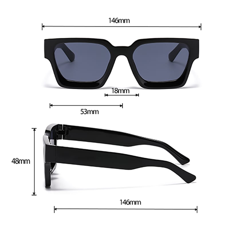 1 Paar Damen-Sonnenbrillen mit breitem Rand und einfarbiger Alltagsbrille Bild12